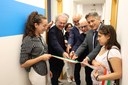 A tagliare il nastro il Rettore dell'Università di Camerino Graziano Leoni ed il Presidente dell'Istituto Nazionale di Astrofisica Roberto Ragazzoni