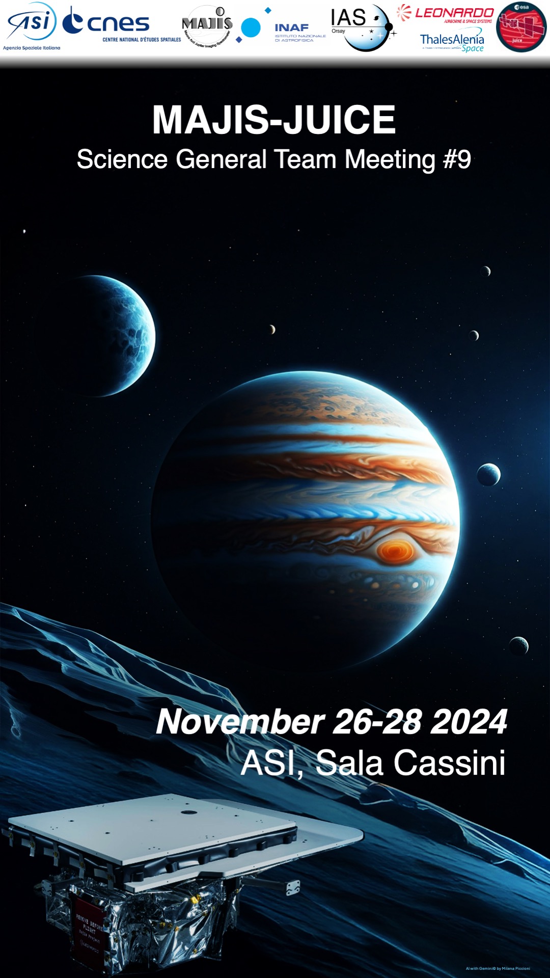 Missione JUICE: al via il nono meeting scientifico internazionale del team MAJIS